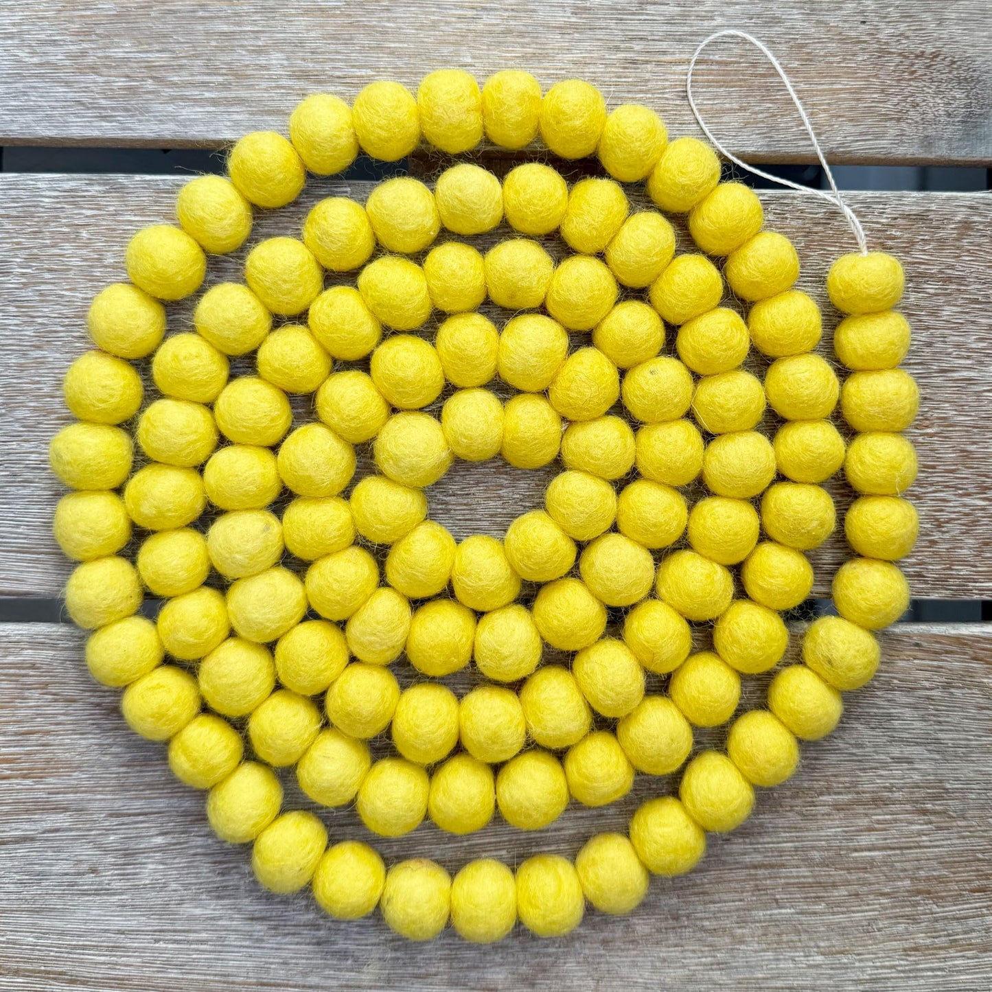 Mini Felt Ball Garland 115 100% Wool Ball Pom Pom Garland for Birthday Party Decor, Spring Banner, Bridal Shower