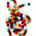 Rainbow Felt Ball Garland