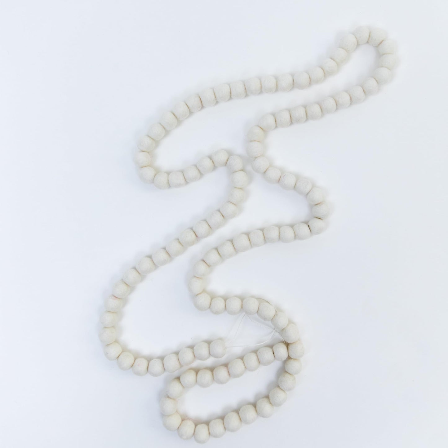 Mini Felt Ball Garland 115 100% Wool Ball Pom Pom Garland for Birthday Party Decor, Spring Banner, Bridal Shower