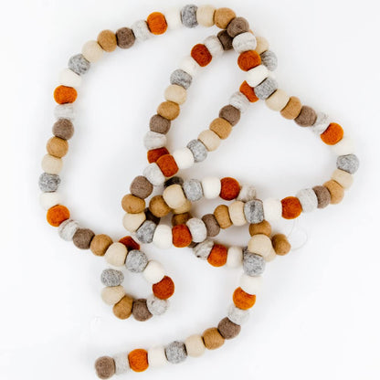 100% Wool Felt Garland for Easter, Birthday, Christmas Decor, Boho Rainbow Garland