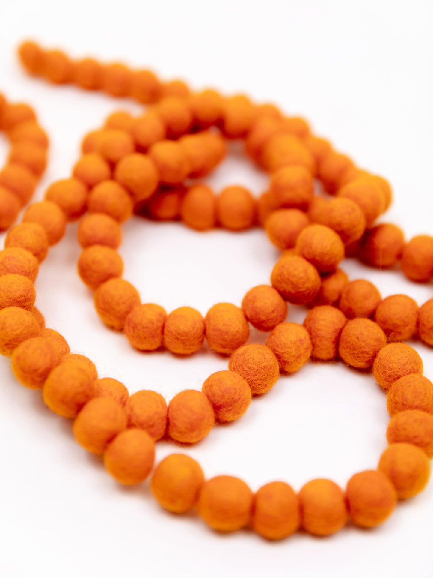 Mini Felt Ball Garland 115 100% Wool Ball Pom Pom Garland for Birthday Party Decor, Spring Banner, Bridal Shower