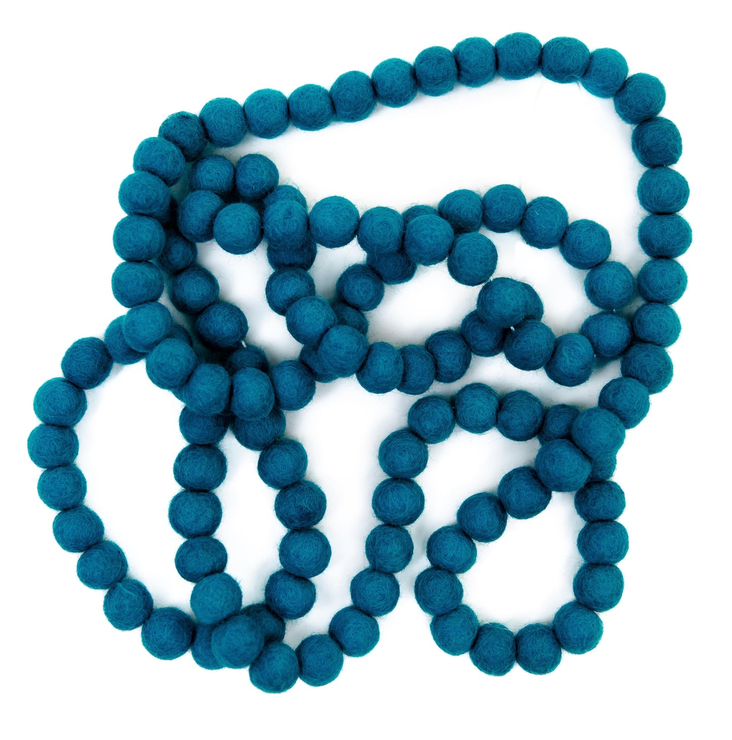 Mini Felt Ball Garland 115 100% Wool Ball Pom Pom Garland for Birthday Party Decor, Spring Banner, Bridal Shower