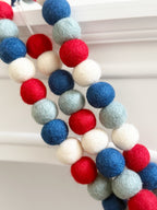 Patriotic Felt Ball Garland