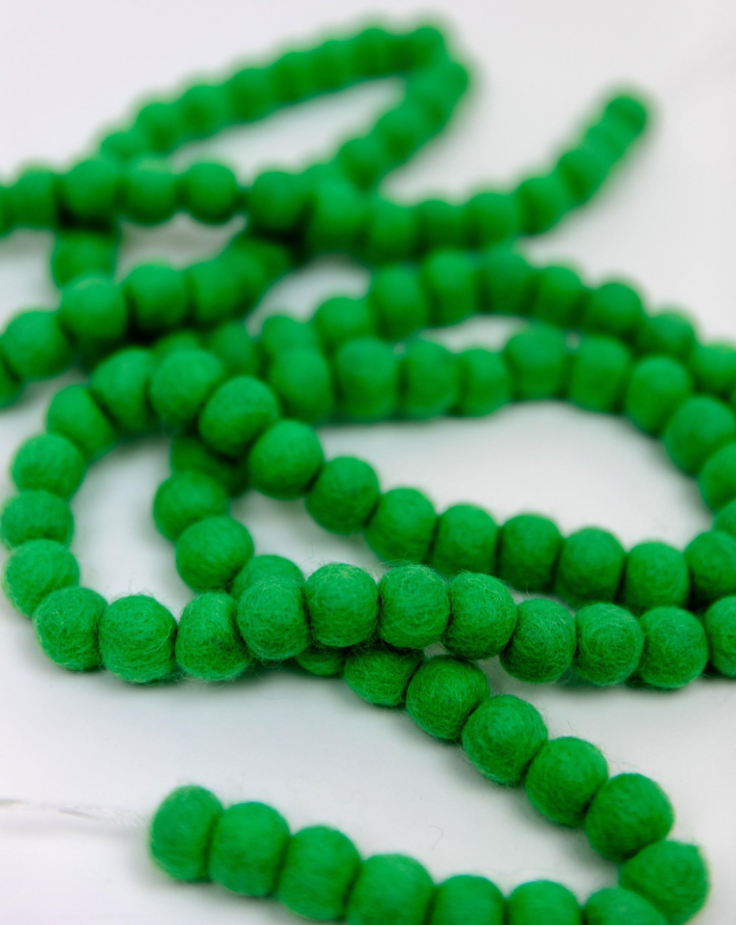 Mini Felt Ball Garland 115 100% Wool Ball Pom Pom Garland for Birthday Party Decor, Spring Banner, Bridal Shower