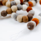 Rainbow Felt Ball Garland