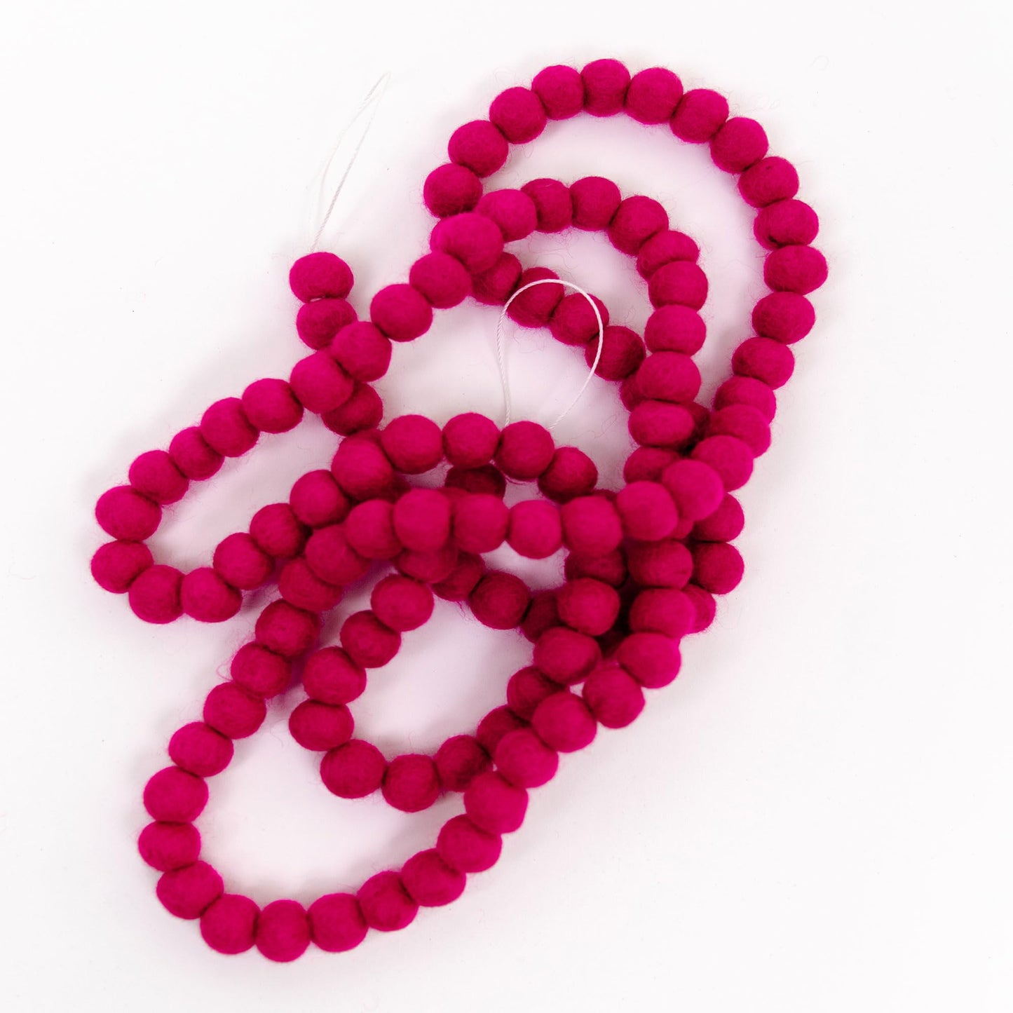 Mini Felt Ball Garland 115 100% Wool Ball Pom Pom Garland for Birthday Party Decor, Spring Banner, Bridal Shower