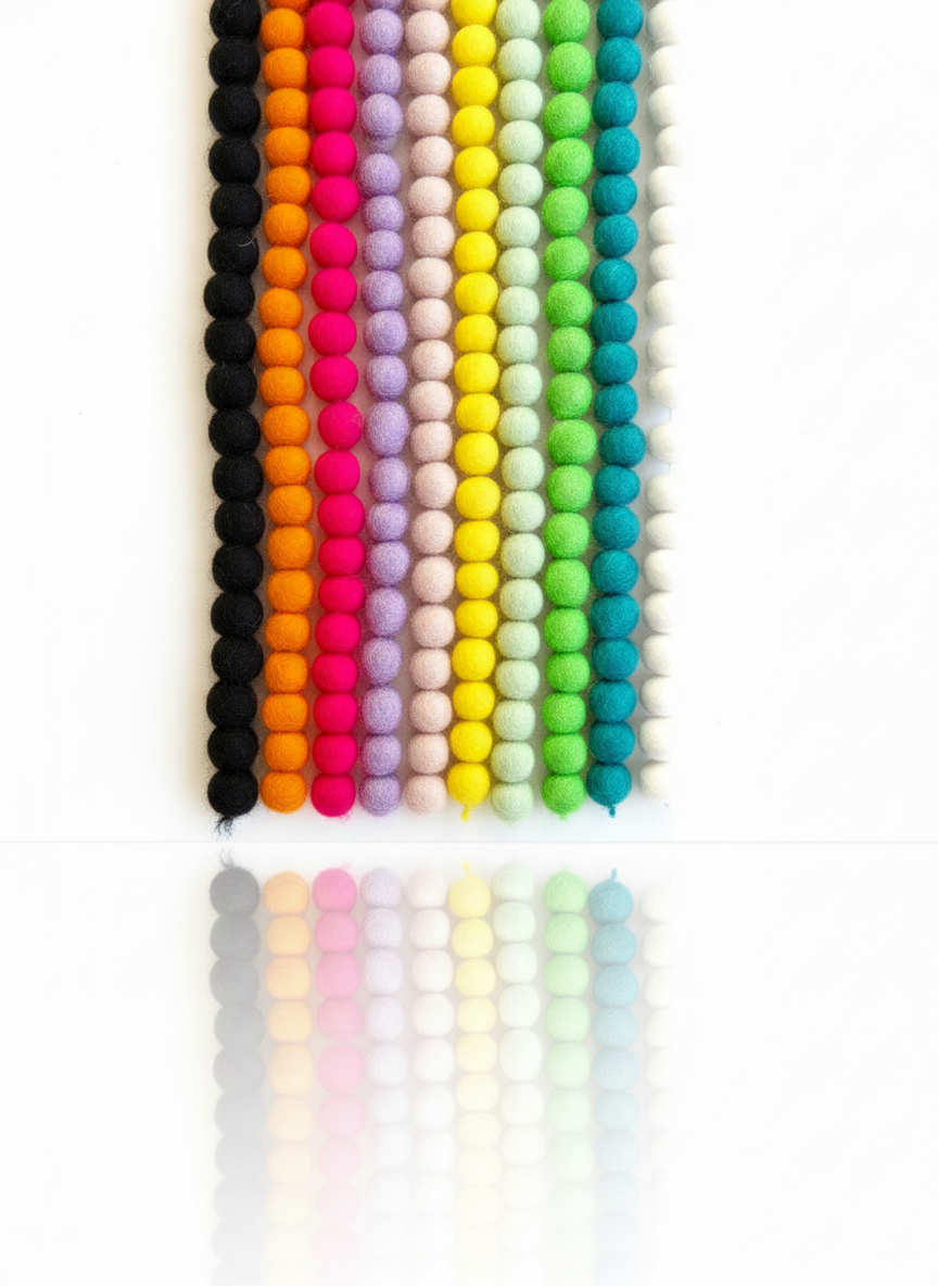 Mini Felt Ball Garland