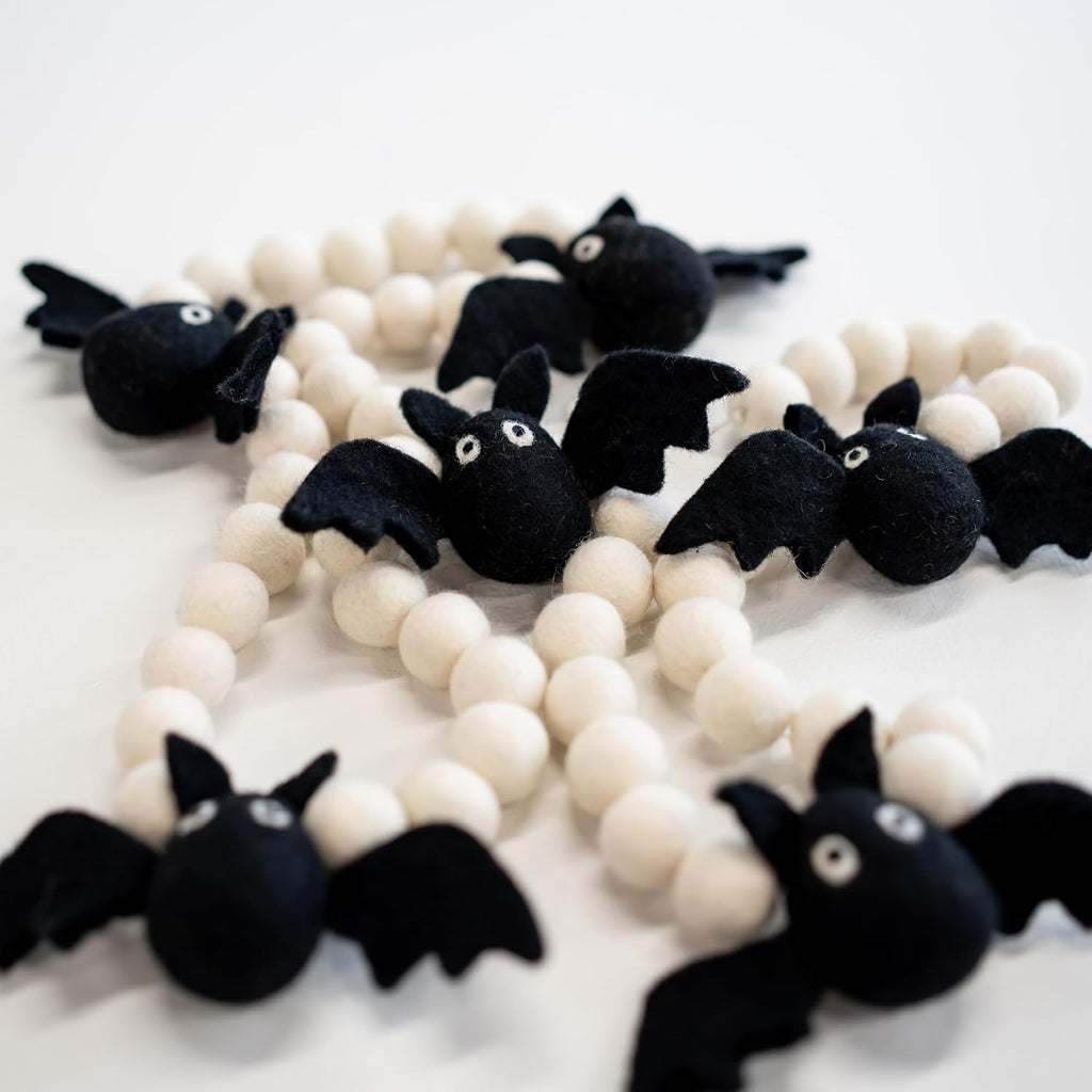 Bat Felt Halloween Garland