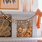 Flower Felt Ball Garland