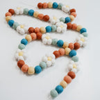 Flower Felt Ball Garland
