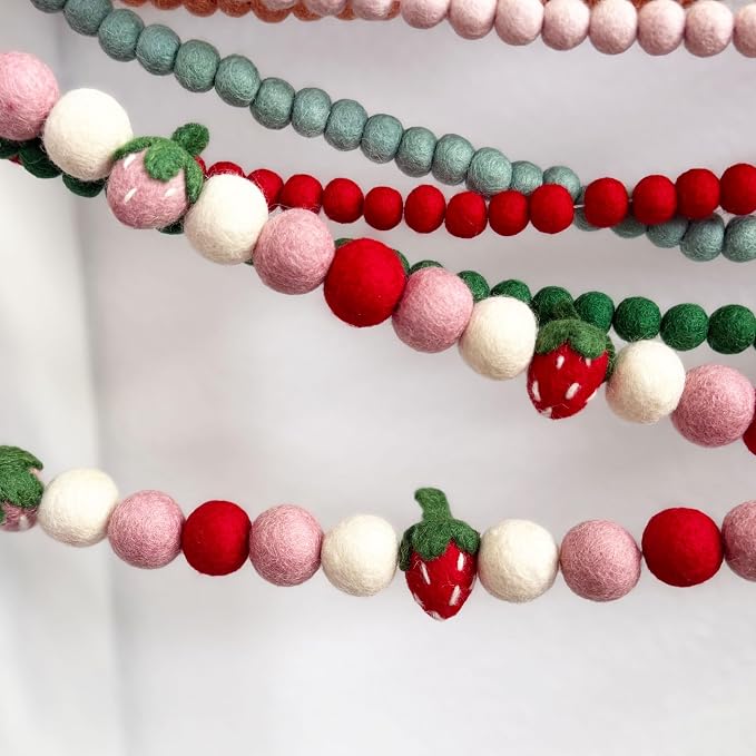 Strawberry Felt Garland