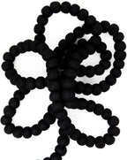 Black Large Felt Ball Garland