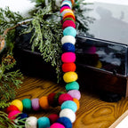 Colorful Felt Ball Garland,