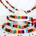 Colorful Felt Ball Garland,