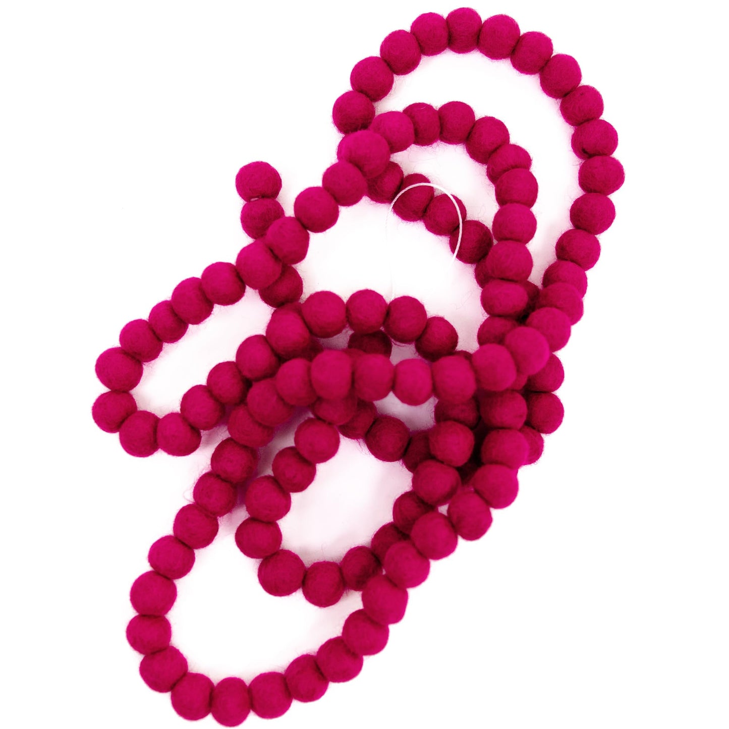 Mini Felt Ball Garland 115 100% Wool Ball Pom Pom Garland for Birthday Party Decor, Spring Banner, Bridal Shower