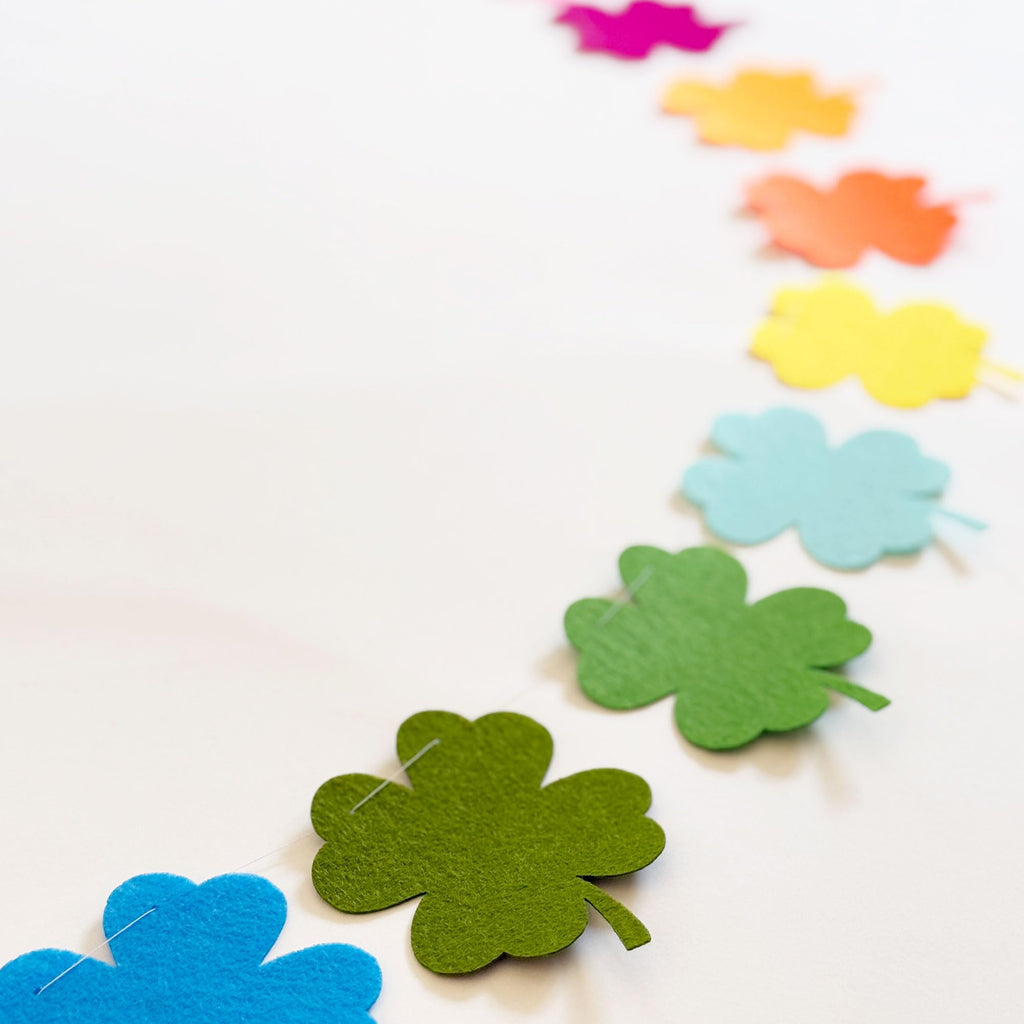 St Patricks Day Shamrock Garland