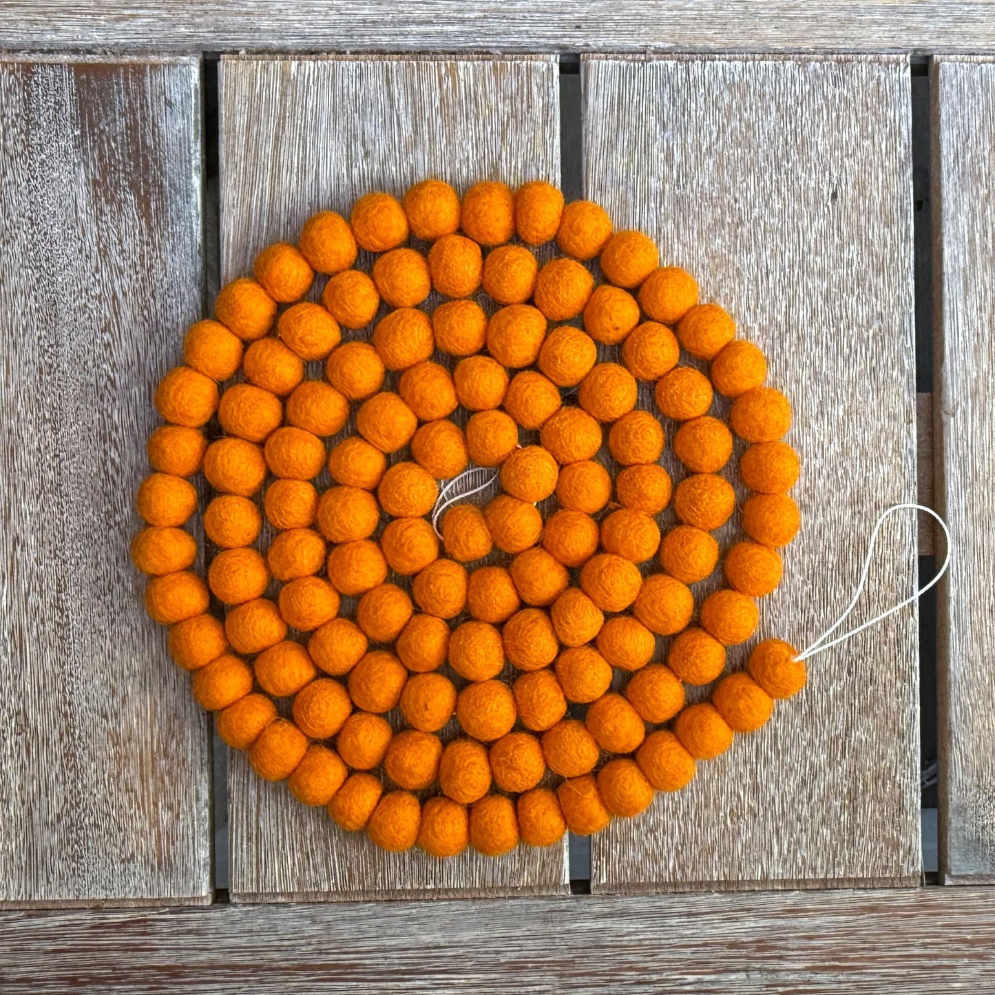 Mini Felt Ball Garland 115 100% Wool Ball Pom Pom Garland for Birthday Party Decor, Spring Banner, Bridal Shower