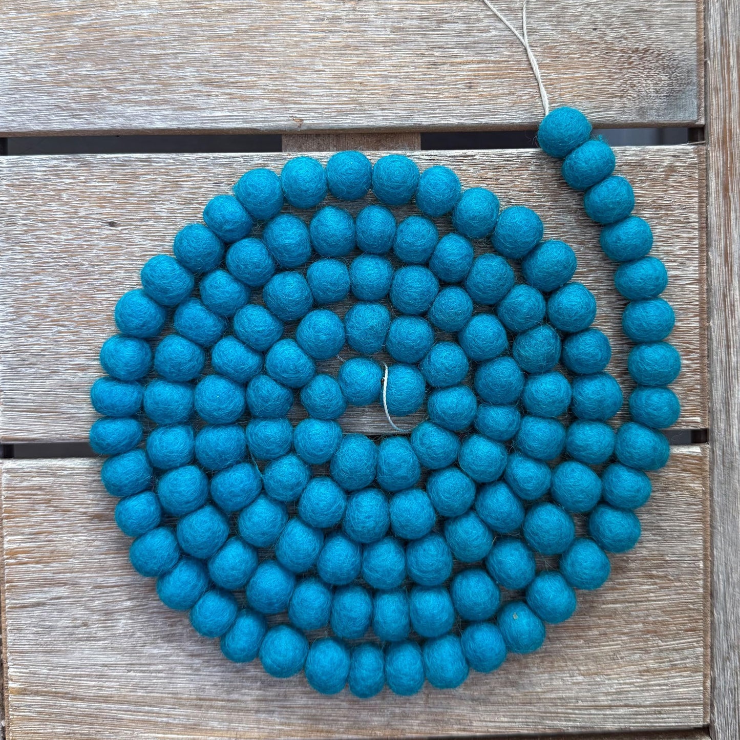 Mini Felt Ball Garland 115 100% Wool Ball Pom Pom Garland for Birthday Party Decor, Spring Banner, Bridal Shower