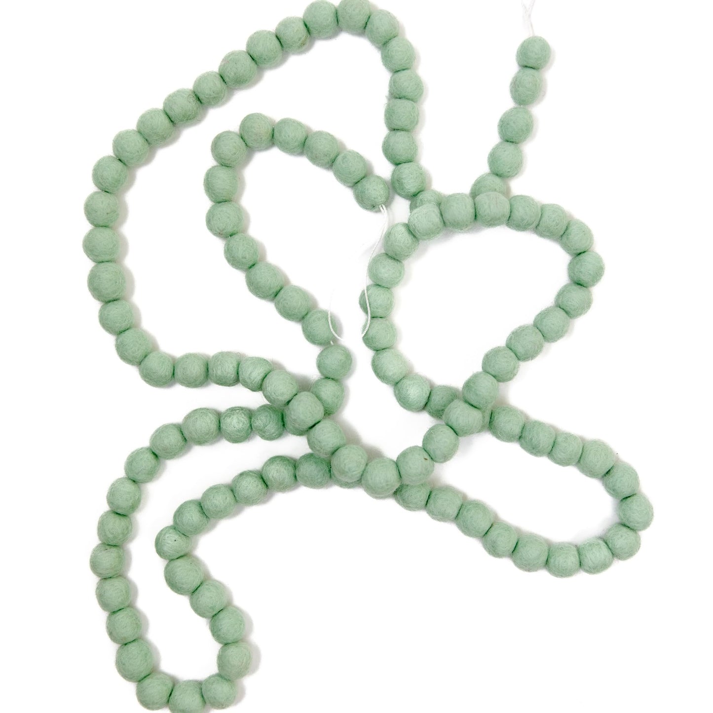 Mini Felt Ball Garland 115 100% Wool Ball Pom Pom Garland for Birthday Party Decor, Spring Banner, Bridal Shower