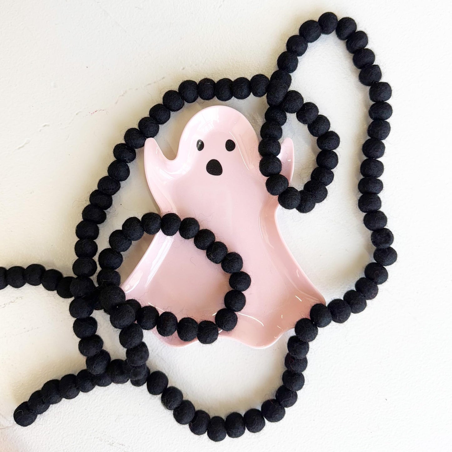 Mini Felt Ball Garland 115 100% Wool Ball Pom Pom Garland for Birthday Party Decor, Spring Banner, Bridal Shower