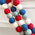 Patriotic Felt Ball Garland